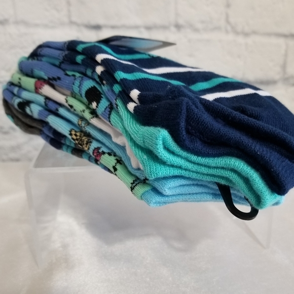 Disney Lilo and Stitch Scrump Character No Show Socks 5 Pair Set New - Picture 13 of 13